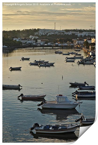 Tavira Sunset in Algarve  Print by Angelo DeVal