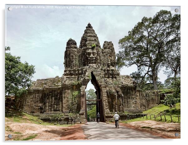  South Gate at Angkor Thom, Cambodia Acrylic by Ian Kydd Miller