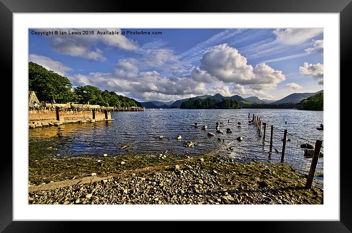 Derwentwater From The Northern Shore  Framed Mounted Print by Ian Lewis