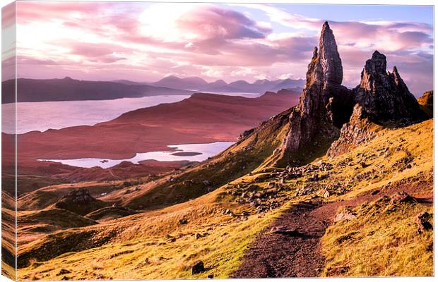  The Old Man of Storr, Skye Canvas Print by Peter Stuart