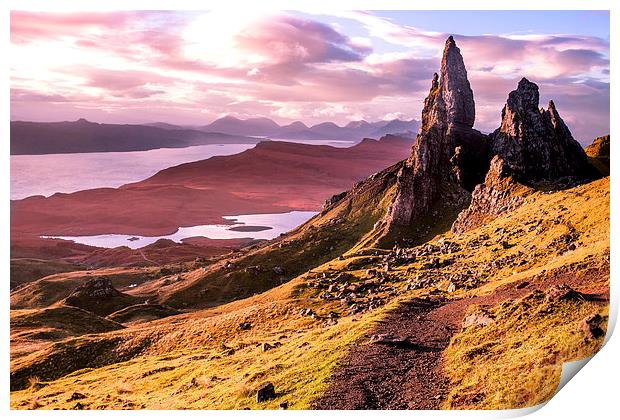  The Old Man of Storr, Skye Print by Peter Stuart