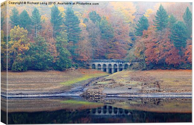  Autumn Reflections at the Upper Derwent Canvas Print by Richard Long