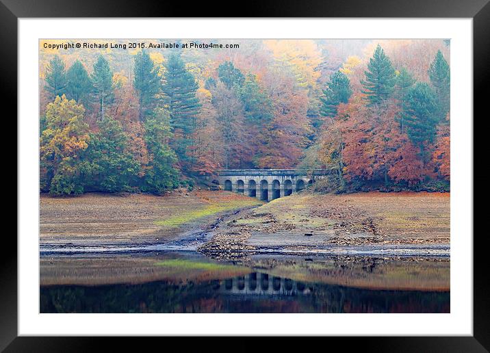  Autumn Reflections at the Upper Derwent Framed Mounted Print by Richard Long