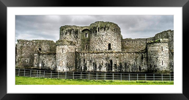  Beaumaris Castle, North Wales Framed Mounted Print by Amanda Sims