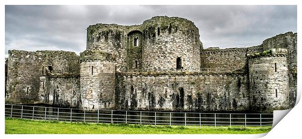  Beaumaris Castle, North Wales Print by Amanda Sims