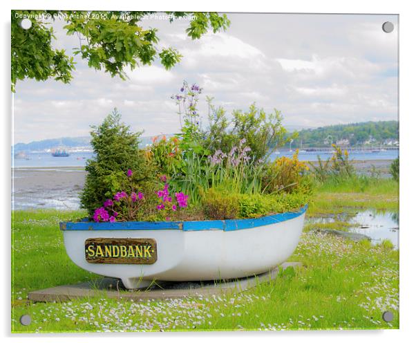 Sandbank Boat Acrylic by Chris Archer