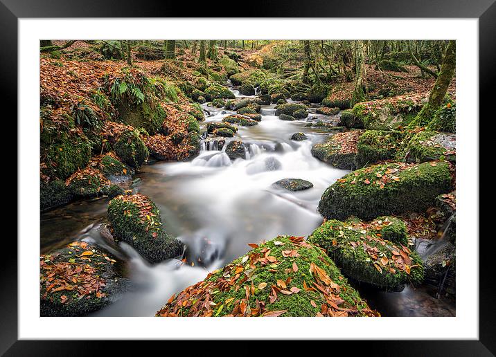  autumn stream Framed Mounted Print by Kelvin Rumsby