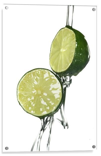 Limes Acrylic by Malcolm Smith