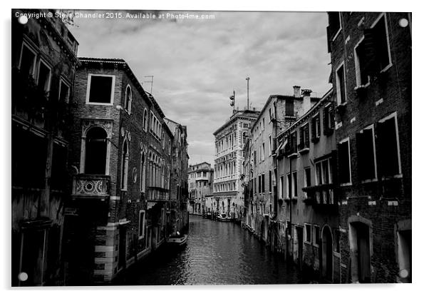  Venice Canal Acrylic by Steve Chandler