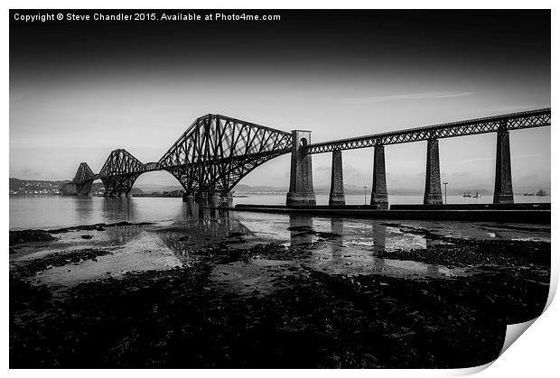  Forth Bridge, South Queensferry Print by Steve Chandler