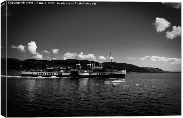  PS Waverley at Tighnabruaich, Scotland Canvas Print by Steve Chandler