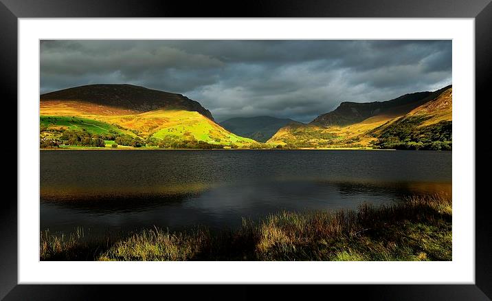  Autumn Light - Nantlle Framed Mounted Print by Kevin OBrian