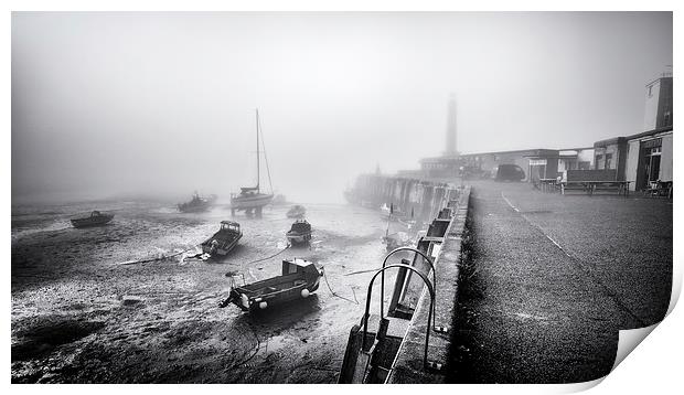  Margate Harbour Print by Ian Hufton