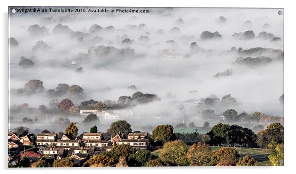  Foggy morning Acrylic by Alan Tunnicliffe