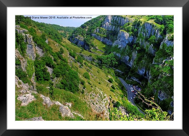  Cheddar Gorge Framed Mounted Print by Diana Mower