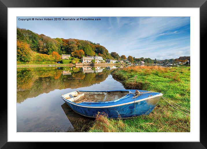 Autumn in Cornwall Framed Mounted Print by Helen Hotson
