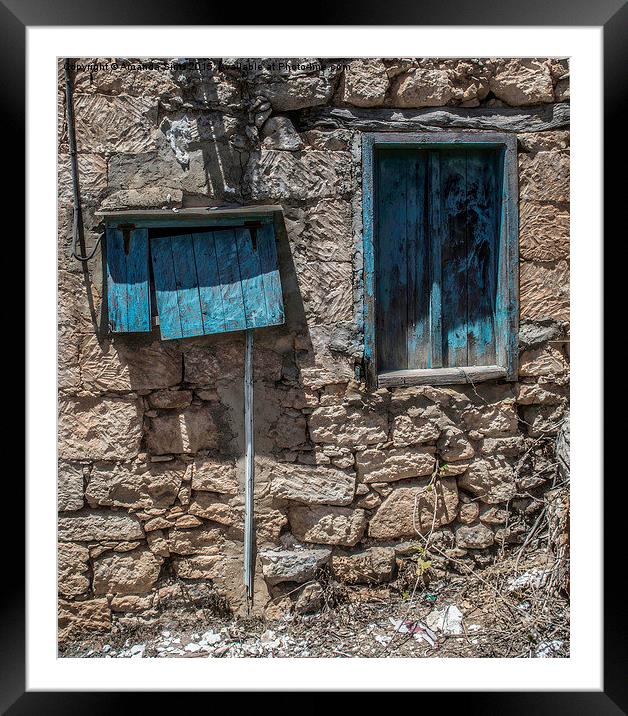  Old Cypriot Building Framed Mounted Print by Amanda Sims