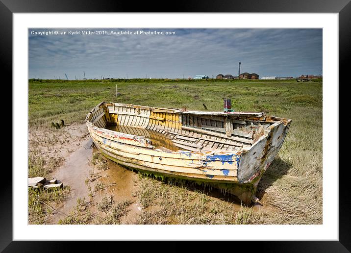  Abandoned Boats on the River Wyre Framed Mounted Print by Ian Kydd Miller