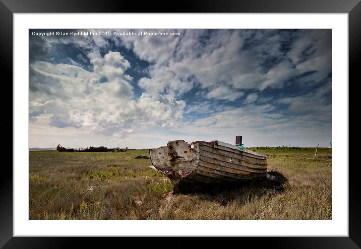  Hulks on the River Wyre Framed Mounted Print by Ian Kydd Miller