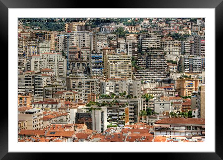  Monte Carlo City Framed Mounted Print by David Birchall