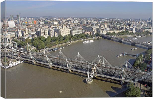  View from London Eye  Canvas Print by Tony Murtagh