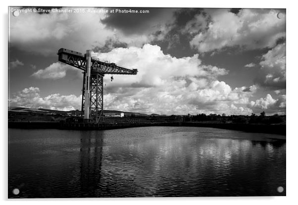  Titan Crane at Clydebank, Scotland Acrylic by Steve Chandler