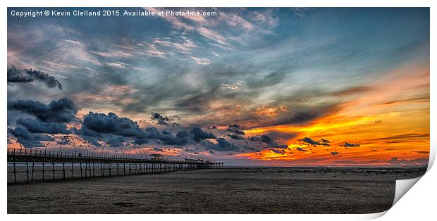  Sunset in Southport Print by Kevin Clelland