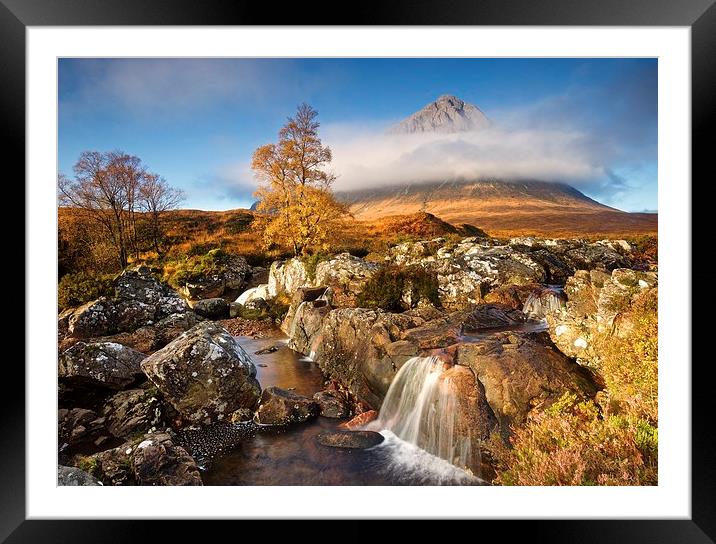  Stob Dearg in the autumn Framed Mounted Print by Stephen Taylor