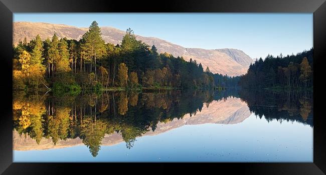  Glencoe Lochan autumn reflections Framed Print by Stephen Taylor