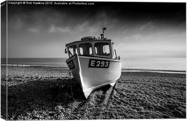  a Branscombe Boat  Canvas Print by Rob Hawkins