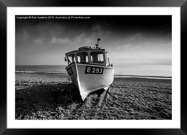  a Branscombe Boat  Framed Mounted Print by Rob Hawkins