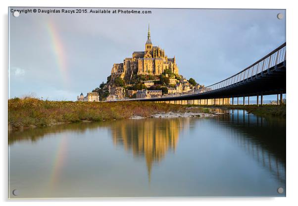  Le Mont Saint-Michel Acrylic by Daugirdas Racys