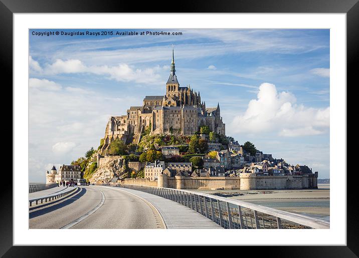  Le Mont Saint-Michel Framed Mounted Print by Daugirdas Racys