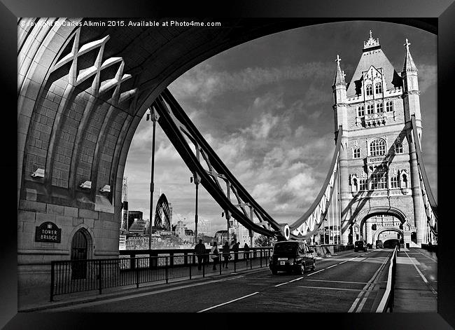 London - England - The Tower Bridge Framed Print by Carlos Alkmin