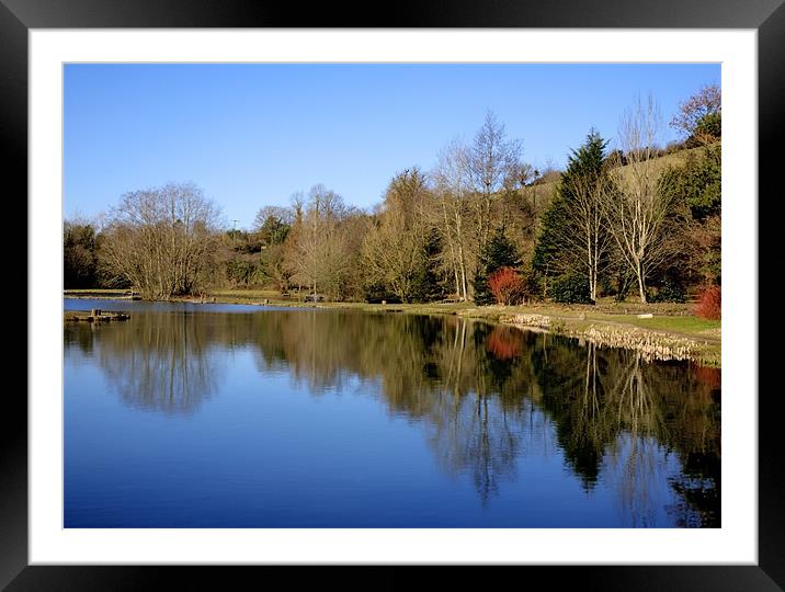 On Reflection Framed Mounted Print by Mike Gorton