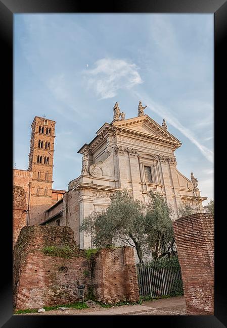Rome Basilica di Santa Francesca Romana Framed Print by Antony McAulay
