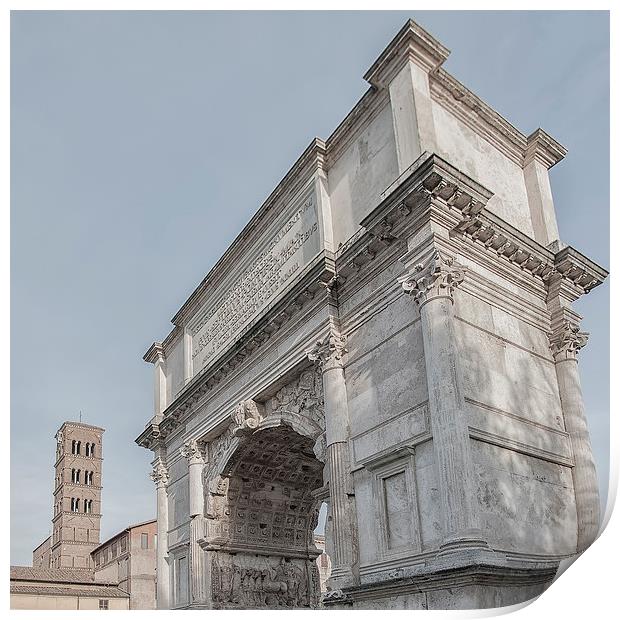 Rome Arch of Titus Square Composition Print by Antony McAulay