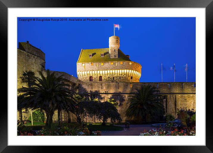 Chateau de St-Malo Framed Mounted Print by Daugirdas Racys