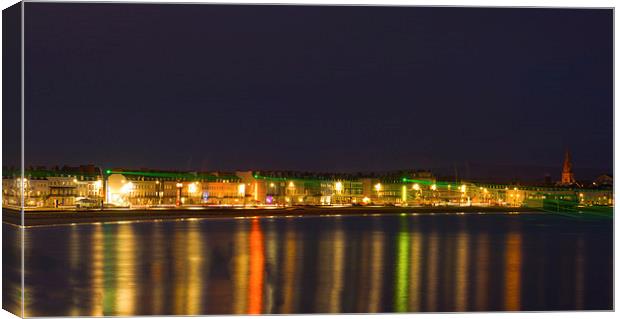 Weymouth Laser Nights Canvas Print by David French