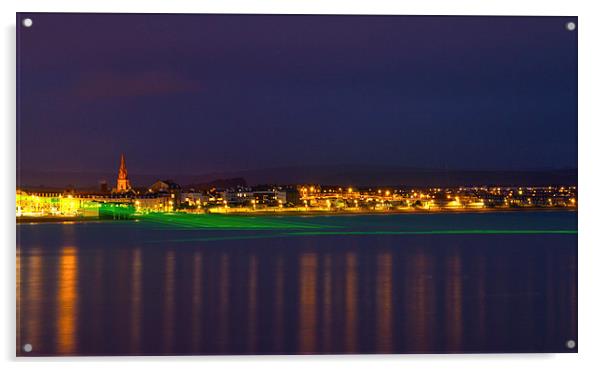 Weymouth Laser Nights Acrylic by David French