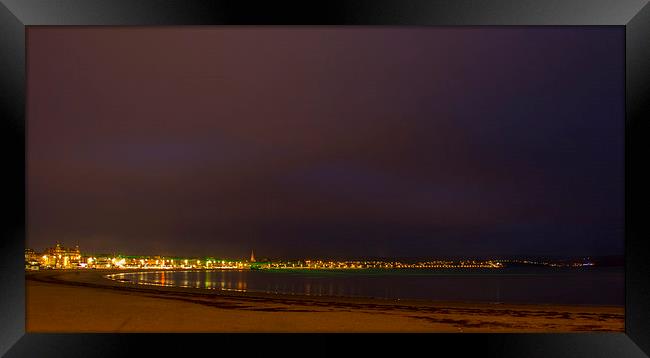 Weymouth Bay Night Framed Print by David French