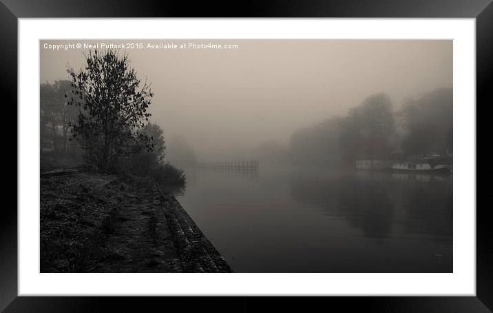 Fog on the River Framed Mounted Print by Neal P