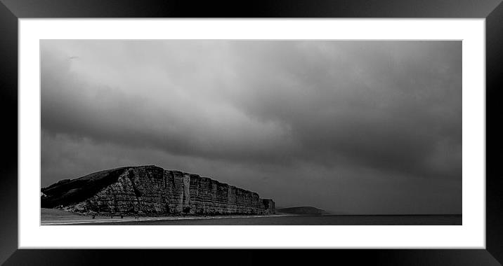 Westbay cliffs Dorset Framed Mounted Print by David French