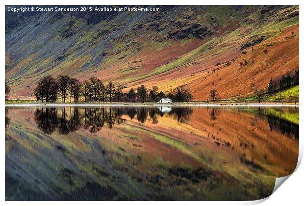  Buttermere Reflections - Lake District Print by Stewart Sanderson