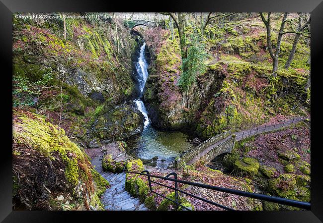  Aira Force - Ullswater - Lake District Framed Print by Stewart Sanderson