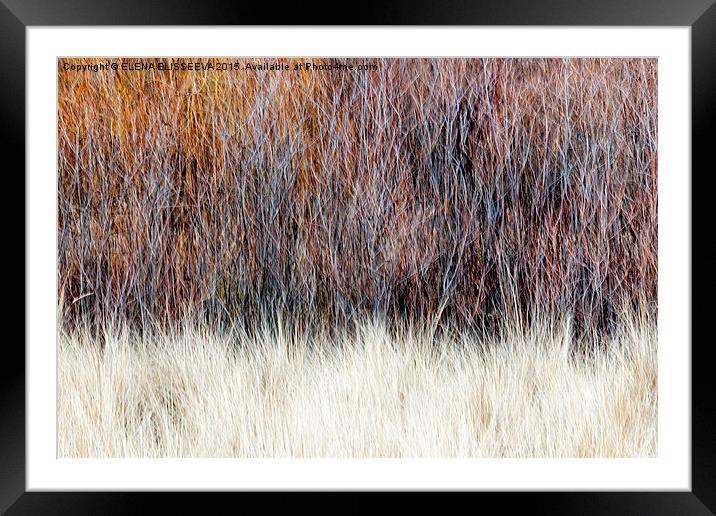 Winter woods abstract Framed Mounted Print by ELENA ELISSEEVA