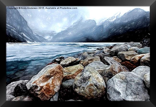  Lake Louise Alberta Canada Framed Print by Andy Anderson