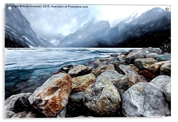 Lake Louise Alberta Canada Acrylic by Andy Anderson