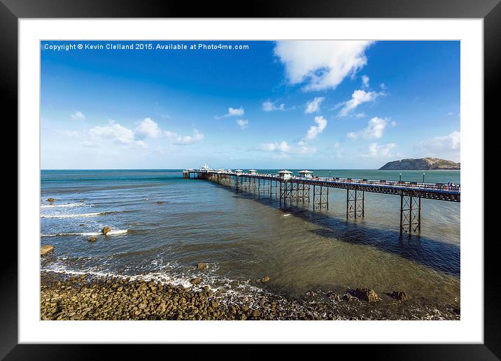  Llandudno Pier Framed Mounted Print by Kevin Clelland