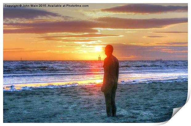 Feet in the sand Print by John Wain